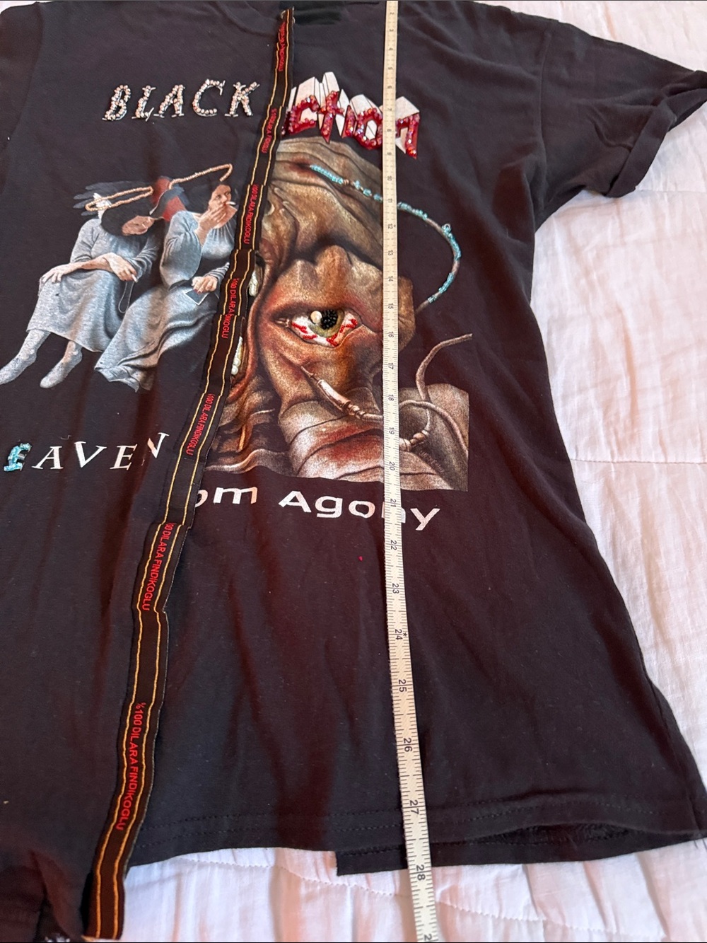 RARE - Dilara Findikoglu Beaded Women’s T-Shirt - Picture 8 of 9